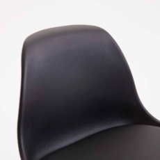 Barová stolička Kyla II., syntetická koža, čierna - 5