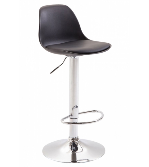 Barová stolička Kyla II., syntetická koža, čierna