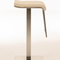 Barová stolička Lameng, textil, krémová - 3