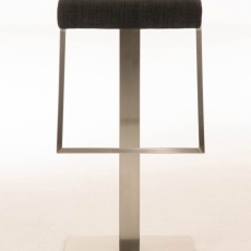 Barová stolička Lameng, textil, svetlo hnedá - 2