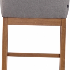 Barová stolička Lara, šedá / drevo - 5