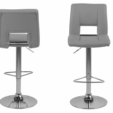 Barová stolička Larry (súprava 2 ks), sivá - 2