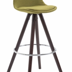 Barová stolička Lauren, svetlo zelená / hnedá - 1