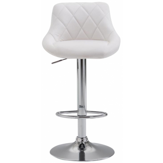 Barová stolička Lazo (SET 2 ks), biela - 1