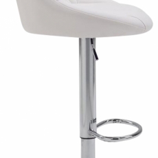 Barová stolička Lazo (SET 2 ks), biela - 3
