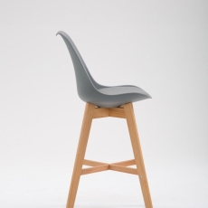 Barová stolička Lenisa, svetlo šedá - 3