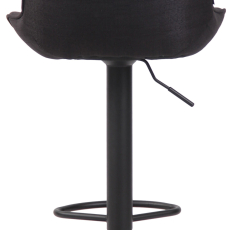 Barová stolička Lentini, textil, čierna / čierna - 5