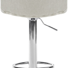 Barová stolička Lex, textil, chrómový podstavec / krémová - 4