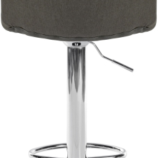 Barová stolička Lex, textil, chrómový podstavec / taupe - 4