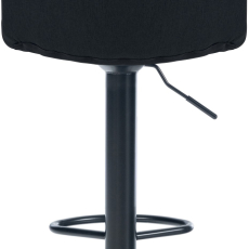 Barová stolička Lex, textil, čierny podstavec / čierna - 4