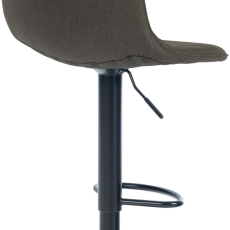 Barová stolička Lex, textil, čierny podstavec / taupe - 3