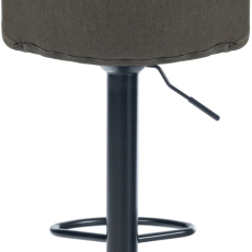 Barová stolička Lex, textil, čierny podstavec / taupe - 4