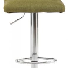 Barová stolička Limerick, textil, chróm / zelená - 2