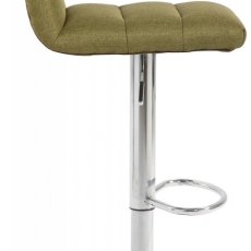 Barová stolička Limerick, textil, chróm / zelená - 3