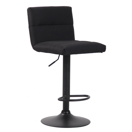 Barová stolička Limerick, textil, čierna / čierna - 1