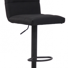 Barová stolička Limerick, textil, čierna / čierna - 1