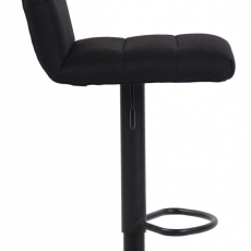Barová stolička Limerick, textil, čierna / čierna - 3