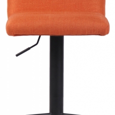 Barová stolička Limerick, textil, čierna / oranžová - 2