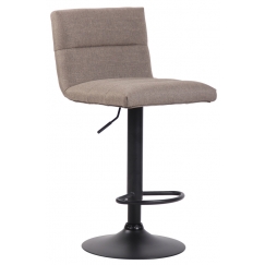 Barová stolička Limerick, textil, čierna / taupe