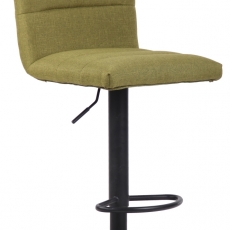 Barová stolička Limerick, textil, čierna / zelená - 1