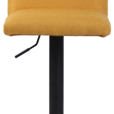 Barová stolička Limerick, textil, čierna / žltá - 2