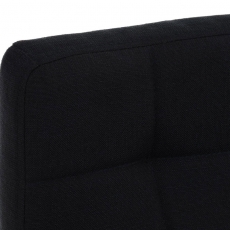 Barová stolička Lincoln, textil, čierna - 5