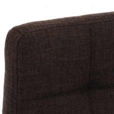 Barová stolička Lincoln, textil, hnedá - 5
