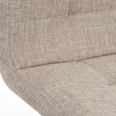 Barová stolička Lincoln, textil, krémová - 6