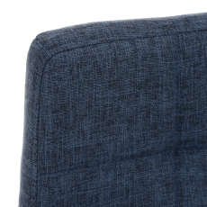 Barová stolička Lincoln, textil, modrá - 4