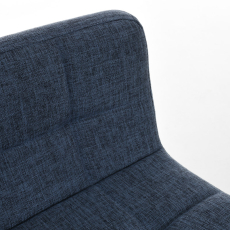 Barová stolička Lincoln, textil, modrá - 5
