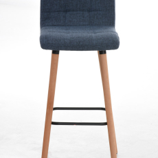 Barová stolička Lincoln, textil, modrá - 2