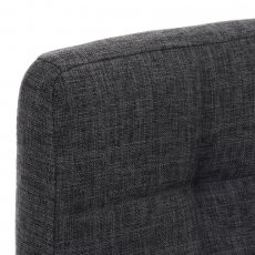 Barová stolička Lincoln, textil, svetlo šedá - 5
