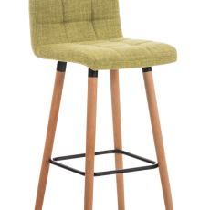 Barová stolička Lincoln, textil, zelená - 1