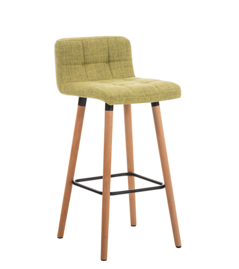 Barová stolička Lincoln, textil, zelená