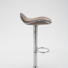 Barová stolička Linea (SET 2 ks), svetlo šedá - 3