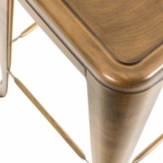 Barová stolička Lisa (SET 4 ks), zlatá - 2