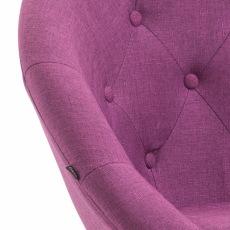Barová stolička London, textil, chróm / fialová - 4