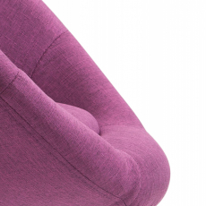 Barová stolička London, textil, chróm / fialová - 6