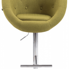 Barová stolička London, textil, chróm / zelená - 2