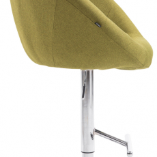 Barová stolička London, textil, chróm / zelená - 3