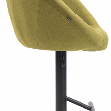 Barová stolička London, textil, čierna / zelená - 3