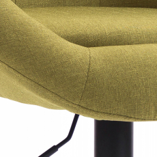 Barová stolička London, textil, čierna / zelená - 5
