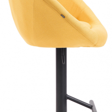 Barová stolička London, textil, čierna / žltá - 3