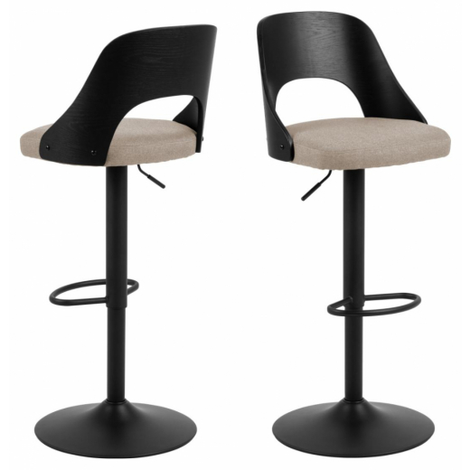 Barová stolička Lucy (SET 2 ks), svetlo šedá - 1