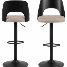 Barová stolička Lucy (SET 2 ks), svetlo šedá - 2