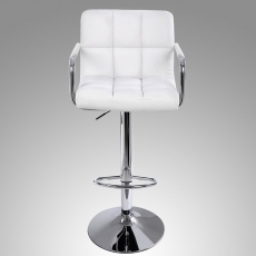 Barová stolička Lydie (súprava 2 ks), biela - 4
