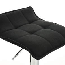 Barová stolička Madison (SET 2 ks), textil, čierna - 4