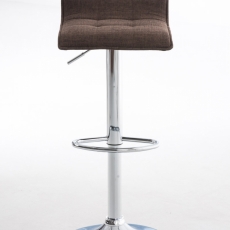 Barová stolička Madison (SET 2 ks), textil, hnedá - 2