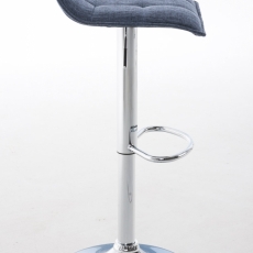 Barová stolička Madison (SET 2 ks), textil, modrá - 3