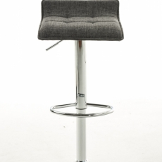 Barová stolička Madison (SET 2 ks), textil, svetlo šedá - 2